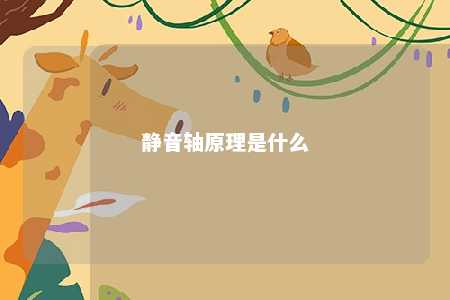 静音轴原理是什么 